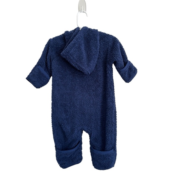 Hanna Anderson Baby Bunting Blue Snow Suit 3-6 Months Polyester - Picture 2 of 6